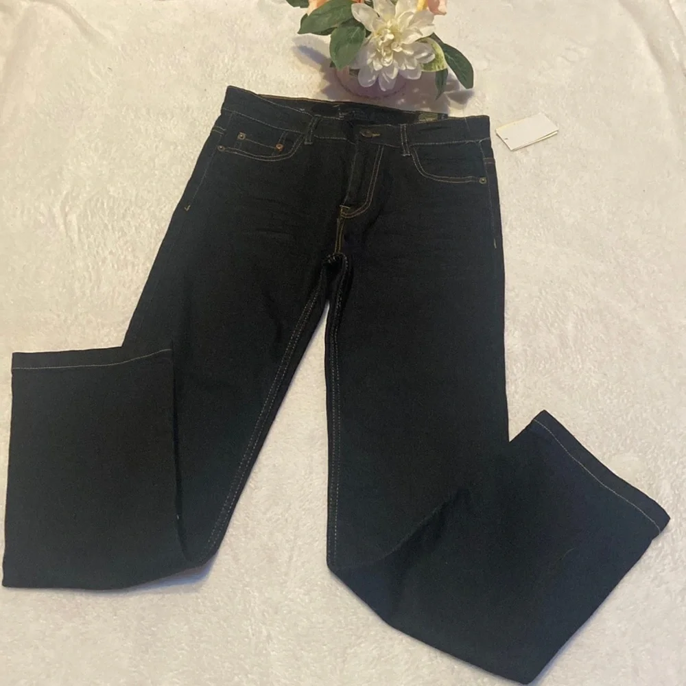 NWT Lucky Brand Girls Size 14 Classic Straight Dark Blue Blue Jeans